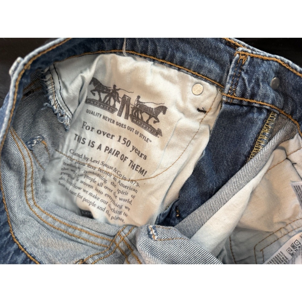LEVI STRAUSS STYLE 505 W32 X L32 MENS BLUE JEANS - Picture 4 of 8